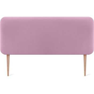 DHOME Hoofdeinde voor bed, glad, afgerond, kunstleer, met poten, akoestisch, absorberend, voor slaapkamer (roze, 140 cm) DHOME Hoofdeinde voor bed, glad, afgerond, kunstleer, met poten, akoestisch, absorberend, voor slaapkamer (roze, 140 cm)