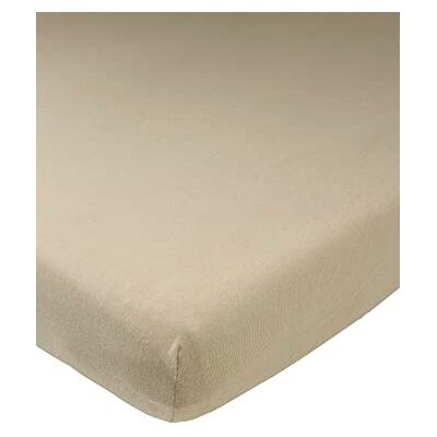 MEYCO Baby Uni Hoeslaken voor extra bed (zacht jersey laken, 100% katoen, perfecte pasvorm door elastiek rondom, ademend, afmetingen: 50 x 90 cm), taupe MEYCO Baby Uni Hoeslaken voor extra bed (zacht jersey laken, 100% katoen, perfecte pasvorm door elastiek rondom, ademend, afmetingen: 50 x 90 cm), taupe
