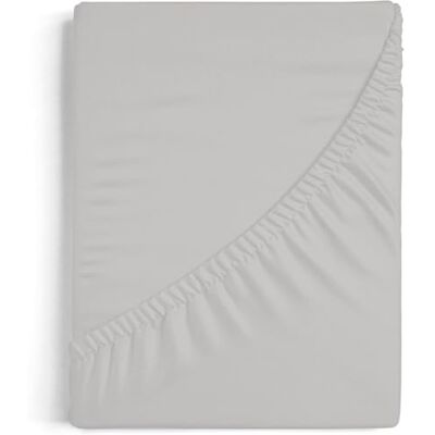 Blanco Hoeslaken 105 x 190/200 cm, bed van 105 cm (+ beschikbare maten), stof 100% katoen, design A8, grijs Blanco Hoeslaken 105 x 190/200 cm, bed van 105 cm (+ beschikbare maten), stof 100% katoen, design A8, grijs