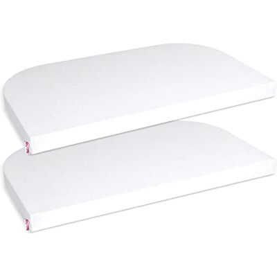 babybay Deluxe Jersey hoeslaken voor dubbele verpakking, geschikt voor Maxi, Midi, Boxspring, Comfort en Comfort Plus, wit, 89 x 50 cm (dubbele verpakking) babybay Deluxe Jersey hoeslaken voor dubbele verpakking, geschikt voor Maxi, Midi, Boxspring, Comfort en Comfort Plus, wit, 89 x 50 cm (dubbele verpakking)