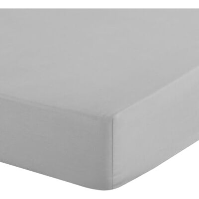 Eurofirany Hoeslaken 160 x 200 cm, basic katoenen hoeslaken met elastiek, duurzaam, voor dikke matrassen van 30 cm diep, vele kleuren, zilver Eurofirany Hoeslaken 160 x 200 cm, basic katoenen hoeslaken met elastiek, duurzaam, voor dikke matrassen van 30 cm diep, vele kleuren, zilver