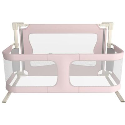 LANTUS Veiligheidshek voor kinderen, babybed met muggennet, raam van ademend en zichtbaar netweefsel, voor baby's van 1 tot 36 maanden, robuust metalen frame, 120 x 50 x 105 cm (roze) LANTUS Veiligheidshek voor kinderen, babybed met muggennet, raam van ademend en zichtbaar netweefsel, voor baby's van 1 tot 36 maanden, robuust metalen frame, 120 x 50 x 105 cm (roze)