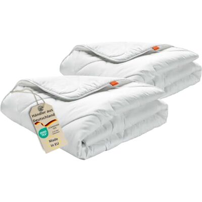 sleepling 191127 set van 2 warme winterdekens (vulling 1.030 gr.), 100% microvezel, 135 x 200 cm, wit sleepling 191127 set van 2 warme winterdekens (vulling 1.030 gr.), 100% microvezel, 135 x 200 cm, wit