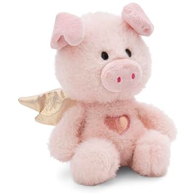 NICI 61451 De Piggie pluche, beschermengel en varken, 28 cm, in geschenkdoos, roze, zacht, schattig, om te knuffelen en te spelen, geweldig cadeau-idee, voor kinderen en volwassenen NICI 61451 De Piggie pluche, beschermengel en varken, 28 cm, in geschenkdoos, roze, zacht, schattig, om te knuffelen en te spelen, geweldig cadeau-idee, voor kinderen en volwassenen