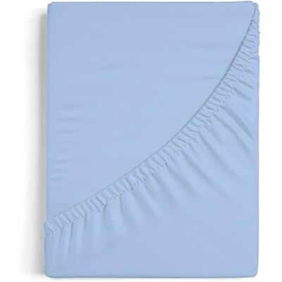 Blanco Hoeslaken A8 Hoeslaken 100% katoen Hoeslaken 160 x 190/200 cm Blauw Blanco Hoeslaken A8 Hoeslaken 100% katoen Hoeslaken 160 x 190/200 cm Blauw