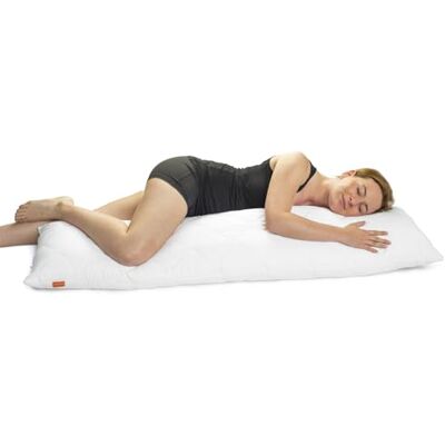 sleepling 190110 Komfort 100 zijslaapkussen, voedingskussen, wasbaar op 60 graden, gemaakt in de EU, 40 x 145 cm, wit sleepling 190110 Komfort 100 zijslaapkussen, voedingskussen, wasbaar op 60 graden, gemaakt in de EU, 40 x 145 cm, wit