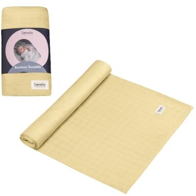 Lionelo Bamboo inbakerdoek voor baby's, chiffon, XXL, 120 x 120 cm, 100% katoen Lionelo Bamboo inbakerdoek voor baby's, chiffon, XXL, 120 x 120 cm, 100% katoen