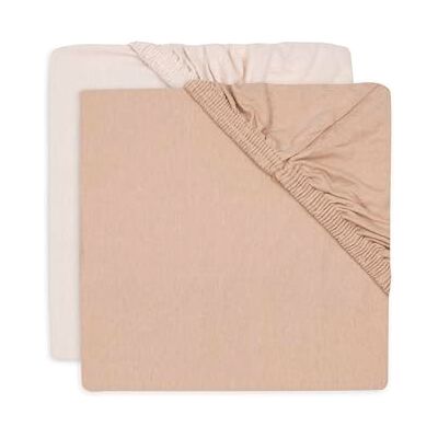 Jollein Jersey hoeslaken voor wieg, Blush/Wild Rose, set van 2, 40/50 x 80/90 cm, katoenen hoeslaken, Oeko-Tex gecertificeerd Jollein Jersey hoeslaken voor wieg, Blush/Wild Rose, set van 2, 40/50 x 80/90 cm, katoenen hoeslaken, Oeko-Tex gecertificeerd