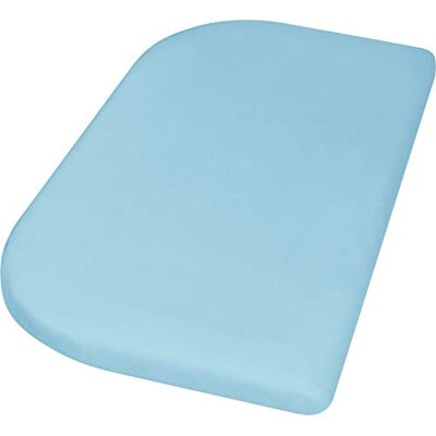 Playshoes 770324-17 Jersey hoeslaken, waterdicht, ademend, 81 x 42 x 10 cm, lichtblauw Playshoes 770324-17 Jersey hoeslaken, waterdicht, ademend, 81 x 42 x 10 cm, lichtblauw