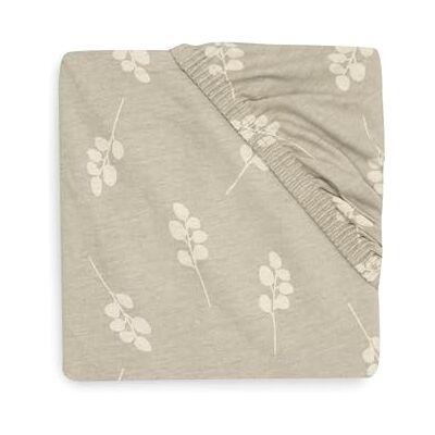 Jollein Jersey hoeslaken Twig, olijfgroen, 70 x 140 cm, 100% katoen, beige met takken olijfgroen Jollein Jersey hoeslaken Twig, olijfgroen, 70 x 140 cm, 100% katoen, beige met takken olijfgroen