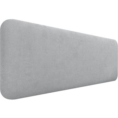 DHOME Hoofdeinde voor bed, glad, afgerond, van gladde stof, voor muur, akoestisch, absorberend, voor slaapkamer (lichtgrijs, 160 cm) DHOME Hoofdeinde voor bed, glad, afgerond, van gladde stof, voor muur, akoestisch, absorberend, voor slaapkamer (lichtgrijs, 160 cm)