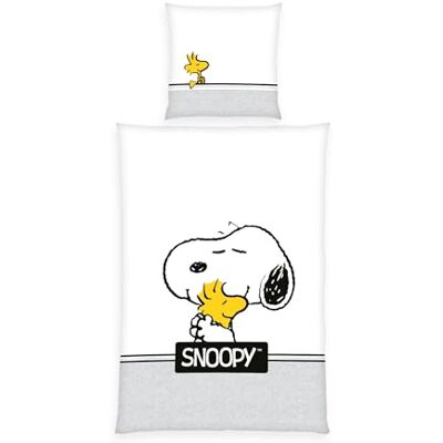 Herding Peanuts Beddengoed 100% katoen renforcé met kussensloop 80 x 80 cm en dekbedovertrek ca. 135 x 200 cm met gemakkelijk te gebruiken ritssluiting Herding Peanuts Beddengoed 100% katoen renforcé met kussensloop 80 x 80 cm en dekbedovertrek ca. 135 x 200 cm met gemakkelijk te gebruiken ritssluiting