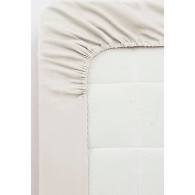 Jotex Zack Hoeslaken van biologisch katoensatijn, 100% hoogwaardig biologisch katoensatijn, GOTS-gecertificeerd, met elastiek, beige, 90 x 200 cm Jotex Zack Hoeslaken van biologisch katoensatijn, 100% hoogwaardig biologisch katoensatijn, GOTS-gecertificeerd, met elastiek, beige, 90 x 200 cm