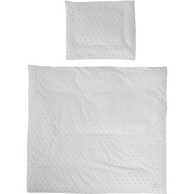 roba Biologisch Lil Planet babybeddengoed, 2-delig, 80 x 80 cm + 40 x 35 cm, GOTS en Oeko-Tex gecertificeerd, zilvergrijs roba Biologisch Lil Planet babybeddengoed, 2-delig, 80 x 80 cm + 40 x 35 cm, GOTS en Oeko-Tex gecertificeerd, zilvergrijs