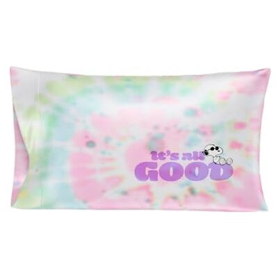 Franco Collectibles Peanuts Snoopy Tie Dye Beauty Silky standaard kussensloop 50,8 x 76,2 cm voor haar en huid, (officieel gelicentieerd product) Franco Collectibles Peanuts Snoopy Tie Dye Beauty Silky standaard kussensloop 50,8 x 76,2 cm voor haar en huid, (officieel gelicentieerd product)