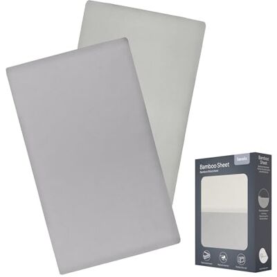 Lionelo Bamboe hoeslaken voor baby's (118 x 60 cm), 2 stuks Lionelo Bamboe hoeslaken voor baby's (118 x 60 cm), 2 stuks