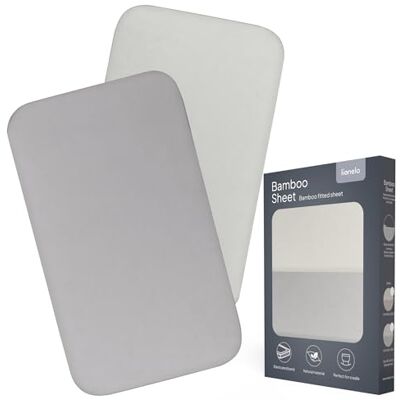 Lionelo Bamboe hoeslaken voor baby's (80 x 42 cm), 2 stuks Lionelo Bamboe hoeslaken voor baby's (80 x 42 cm), 2 stuks