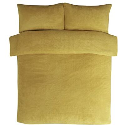 Sleepdown Teddy Beddengoed van fleece voor super-kingsize bedden, oker Sleepdown Teddy Beddengoed van fleece voor super-kingsize bedden, oker