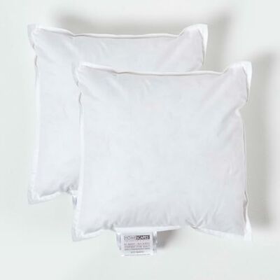 HOMESCAPES Set van 2 luxe eendenveren kussens 35 cm x 35 cm (35 x 35 cm) Binnenbekleding royaal gevuld Hypoallergeen RDS gecertificeerd machinewasbaar HOMESCAPES Set van 2 luxe eendenveren kussens 35 cm x 35 cm (35 x 35 cm) Binnenbekleding royaal gevuld Hypoallergeen RDS gecertificeerd machinewasbaar