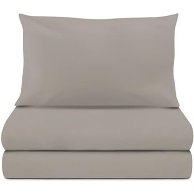 KASANOVA PARURE DE LIT SIMPLE EN COTON NEUF GRIS KASANOVA PARURE DE LIT SIMPLE EN COTON NEUF GRIS