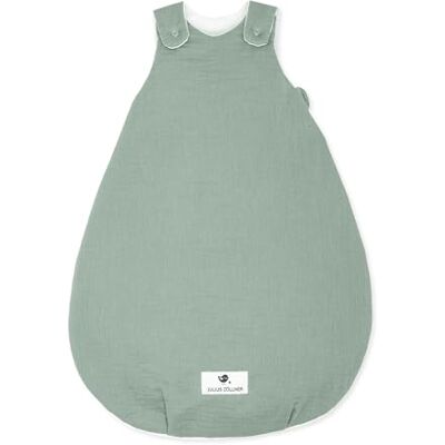Julius Zöllner Muslin Babyslaapzak, warme vulling van 2,5 TOG, wasbaar op 40 graden, Made in Germany, Öko-Tex Standard 100, groen, maat 56/62 Julius Zöllner Muslin Babyslaapzak, warme vulling van 2,5 TOG, wasbaar op 40 graden, Made in Germany, Öko-Tex Standard 100, groen, maat 56/62