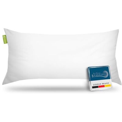 Beautissu Hoofdkussen 40x80 cm BeauNuit NK Gewatteerde Microvezel Vulling 450g – Wasbaar Kussen Geschikt voor Mensen met een Allergie Medium Zacht 40x80cm garnissage 450g convient aux personnes allergiques Oeko-TEX Coussin microfibre matelassé anti-alle Beautissu Hoofdkussen 40x80 cm BeauNuit NK Gewatteerde Microvezel Vulling 450g – Wasbaar Kussen Geschikt voor Mensen met een Allergie Medium Zacht 40x80cm garnissage 450g convient aux personnes allergiques Oeko-TEX Coussin microfibre matelassé anti-alle