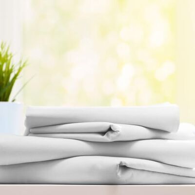 Blanco Bovenlaken voor hotellerie, G12, effen, 100% katoen, eenpersoonsbed 90 x 190 tot 90 x 200 cm, laken 90, wit Blanco Bovenlaken voor hotellerie, G12, effen, 100% katoen, eenpersoonsbed 90 x 190 tot 90 x 200 cm, laken 90, wit