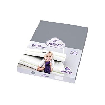 Träumeland TT02097 jersey hoeslaken, antraciet, afmetingen 90 x 200 cm, bijzonder huidvriendelijk en soepel, uitstekende elasticiteit en goede rekbaarheid, grijs, 200 gram Träumeland TT02097 jersey hoeslaken, antraciet, afmetingen 90 x 200 cm, bijzonder huidvriendelijk en soepel, uitstekende elasticiteit en goede rekbaarheid, grijs, 200 gram
