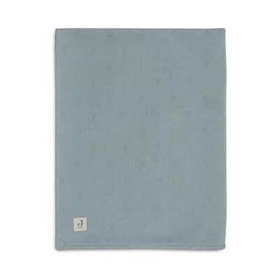 Jollein Cosy Knit Babydeken, zeegroen, fluweel, 75 x 100 cm, 60% katoen, 40% acryl, binnenkant 100% polyester, voor wieg, tog 2.0, Oeko-Tex gecertificeerd, gebreid patroon Jollein Cosy Knit Babydeken, zeegroen, fluweel, 75 x 100 cm, 60% katoen, 40% acryl, binnenkant 100% polyester, voor wieg, tog 2.0, Oeko-Tex gecertificeerd, gebreid patroon