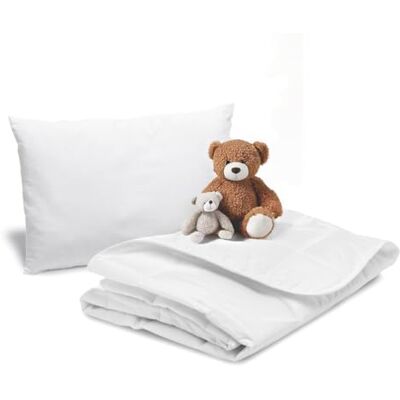 Bleu Calin Babypakket licht dekbed 75 x 120 cm en zacht kussen 40 x 60 cm voor babybed 60 x 120 cm wasbaar op 95 °C Oeko-Tex gecertificeerd Bleu Calin Babypakket licht dekbed 75 x 120 cm en zacht kussen 40 x 60 cm voor babybed 60 x 120 cm wasbaar op 95 °C Oeko-Tex gecertificeerd