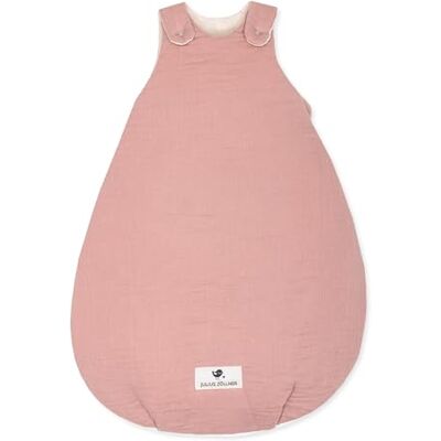Julius Zöllner Babyslaapzak van mousseline warme vulling 2,5 TOG wasbaar op 40 °C Made in Germany Oeko TEX Standard 100 Dusty Rose maat 62/68 Julius Zöllner Babyslaapzak van mousseline warme vulling 2,5 TOG wasbaar op 40 °C Made in Germany Oeko TEX Standard 100 Dusty Rose maat 62/68