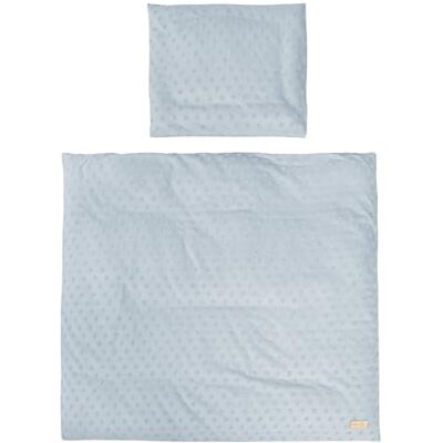 roba Lil Planet Bio babybeddengoed, 2-delig, 80 x 80 cm + 40 x 35 cm, GOTS en Oeko-Tex gecertificeerd, hemelsblauw roba Lil Planet Bio babybeddengoed, 2-delig, 80 x 80 cm + 40 x 35 cm, GOTS en Oeko-Tex gecertificeerd, hemelsblauw