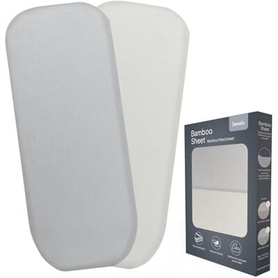 Lionelo Bamboe hoeslaken voor baby's (70 x 28 cm), 2 stuks Lionelo Bamboe hoeslaken voor baby's (70 x 28 cm), 2 stuks