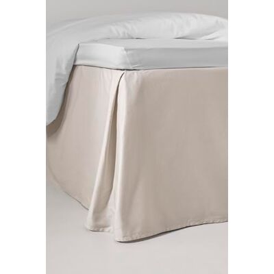 Jotex Zack Satin bedomranding met ruches, 100% hoogwaardig biologisch katoen, hoogte 60 cm, beige, 140 x 200 cm Jotex Zack Satin bedomranding met ruches, 100% hoogwaardig biologisch katoen, hoogte 60 cm, beige, 140 x 200 cm