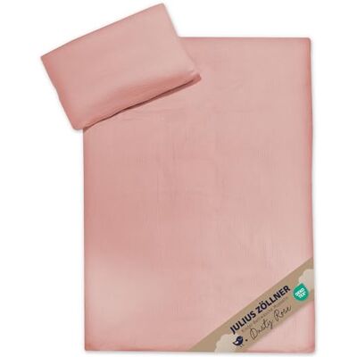 Julius Zöllner Chiffon kinderbeddengoed 100 x 135 cm + 40 x 60 cm 2-delig dekbedovertrek en kussensloop van 100% katoen Oeko-Tex Standard 100 gecertificeerd roze Julius Zöllner Chiffon kinderbeddengoed 100 x 135 cm + 40 x 60 cm 2-delig dekbedovertrek en kussensloop van 100% katoen Oeko-Tex Standard 100 gecertificeerd roze