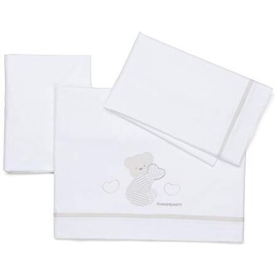Foppapedretti Dolcecuore Beddengoedset, 120 x 80 x 0,2 cm, 660 g, wit Foppapedretti Dolcecuore Beddengoedset, 120 x 80 x 0,2 cm, 660 g, wit