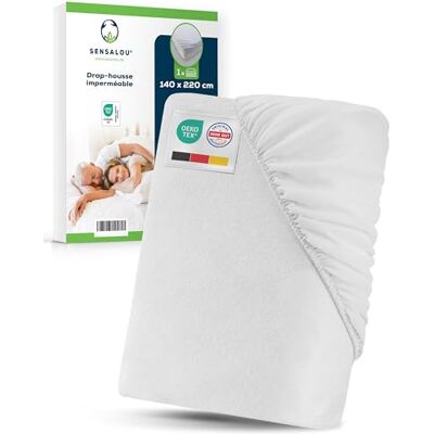 Sensalou Hoeslaken, waterdicht, 140 x 220 cm, tienerbed Sensalou Hoeslaken, waterdicht, 140 x 220 cm, tienerbed