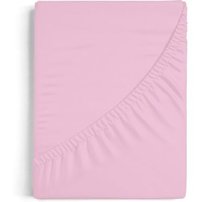 Blanco Hoeslaken 180 x 190/200 cm, bed 180 cm (+ beschikbare afmetingen), stof van 100% katoen, design A8, roze Blanco Hoeslaken 180 x 190/200 cm, bed 180 cm (+ beschikbare afmetingen), stof van 100% katoen, design A8, roze