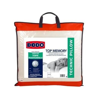 DODO Kussen met traagschuim, 60 x 60 cm, hoofdkussen met traagschuim, ondersteuning van de nekwervelkolom, overtrek afneembaar en machinewasbaar op 40 °C DODO Kussen met traagschuim, 60 x 60 cm, hoofdkussen met traagschuim, ondersteuning van de nekwervelkolom, overtrek afneembaar en machinewasbaar op 40 °C