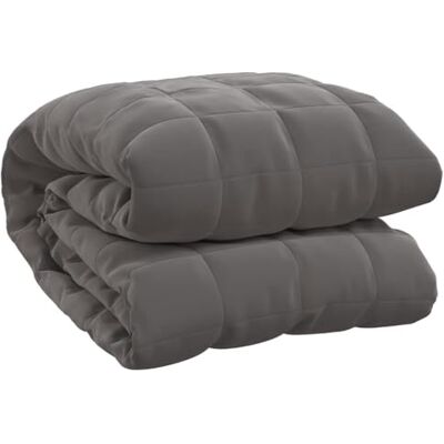 vidaXL Verzwaringsdeken, grijs, 120 x 180 cm, 5 kg, stof vidaXL Verzwaringsdeken, grijs, 120 x 180 cm, 5 kg, stof