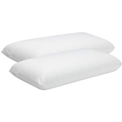 PIKOLIN Home Visco-elastisch hotelkussen 90 cm (2 stuks) Nekaanpassingsvermogen, hypoallergeen, hoge stevigheid, zijslaapkussen, dubbele overtrek, ademend en zacht PIKOLIN Home Visco-elastisch hotelkussen 90 cm (2 stuks) Nekaanpassingsvermogen, hypoallergeen, hoge stevigheid, zijslaapkussen, dubbele overtrek, ademend en zacht