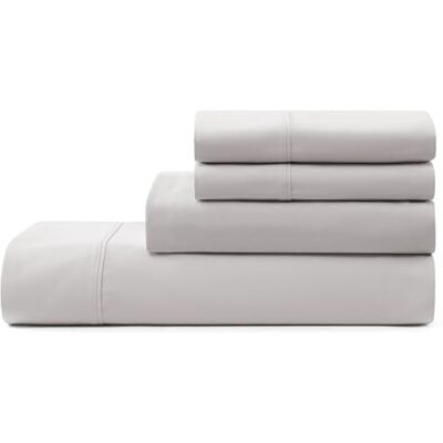 UGG Hedi Luxe verfrissende 4-delige beddengoedset met 2 kussenslopen, hypoallergeen, machinewasbaar, zacht en licht, voor slaapkamer, queensize bed, steengrijs UGG Hedi Luxe verfrissende 4-delige beddengoedset met 2 kussenslopen, hypoallergeen, machinewasbaar, zacht en licht, voor slaapkamer, queensize bed, steengrijs