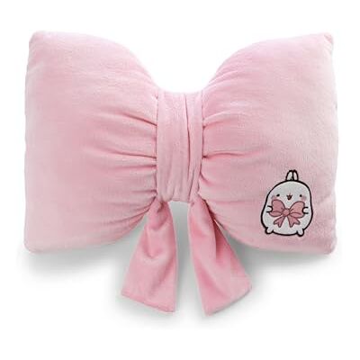 NICI Molang kussen met strik, 40 x 28 cm, roze 62788 Zacht kussen voor kinderen en volwassenen, pluche kussen, ideaal voor thuis, kleuterschool of onderweg NICI Molang kussen met strik, 40 x 28 cm, roze 62788 Zacht kussen voor kinderen en volwassenen, pluche kussen, ideaal voor thuis, kleuterschool of onderweg