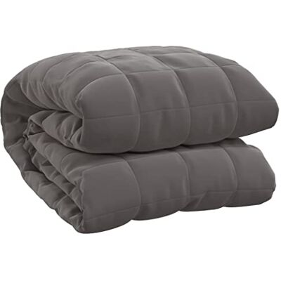 vidaXL Verzwaringsdeken, grijs, 152 x 203 cm, 7 kg, stof vidaXL Verzwaringsdeken, grijs, 152 x 203 cm, 7 kg, stof