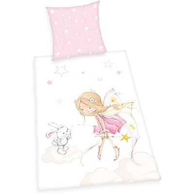 Herding Little Fairy Beddengoed, kussensloop 80 x 80 cm, dekbedovertrek 135 x 200 cm, knoopsluiting, 100% katoen/flanel Herding Little Fairy Beddengoed, kussensloop 80 x 80 cm, dekbedovertrek 135 x 200 cm, knoopsluiting, 100% katoen/flanel