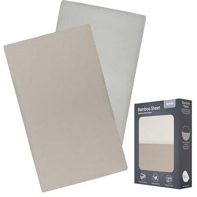 Lionelo Bamboe hoeslaken voor baby's (118 x 60 cm), 2 stuks Lionelo Bamboe hoeslaken voor baby's (118 x 60 cm), 2 stuks