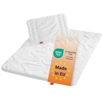 sleepling Babybeddengoed set Medium dekbedovertrek 100 x 135 cm en plat kussen kussensloop 40 x 60 cm Made in EU Oeko-Tex gecertificeerd wasbaar sleepling Babybeddengoed set Medium dekbedovertrek 100 x 135 cm en plat kussen kussensloop 40 x 60 cm Made in EU Oeko-Tex gecertificeerd wasbaar