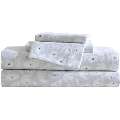 Eddie Bauer Beddengoed van katoenflanel, geborsteld voor zachtheid, comfortabele woondecoratie, Oeko-Tex gecertificeerd, grijs, ontdekkingsbeer, eenpersoonsbed Eddie Bauer Beddengoed van katoenflanel, geborsteld voor zachtheid, comfortabele woondecoratie, Oeko-Tex gecertificeerd, grijs, ontdekkingsbeer, eenpersoonsbed