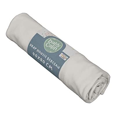 Babycalin Hoeslaken voor wiegen, 40 x 80 x 7 cm, grijs, Oeko-Tex gecertificeerd Babycalin Hoeslaken voor wiegen, 40 x 80 x 7 cm, grijs, Oeko-Tex gecertificeerd