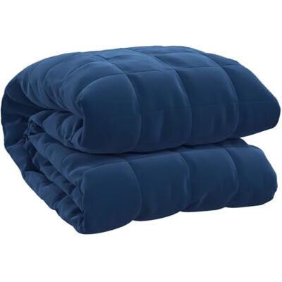 vidaXL Verzwaringsdeken, blauw, 220 x 260 cm, 15 kg, stof vidaXL Verzwaringsdeken, blauw, 220 x 260 cm, 15 kg, stof